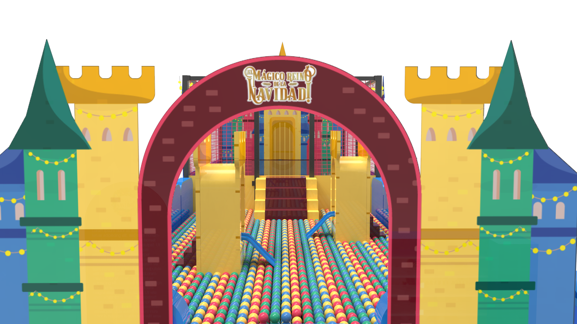 Interactive Adventure Zones, Christmas castle entrance