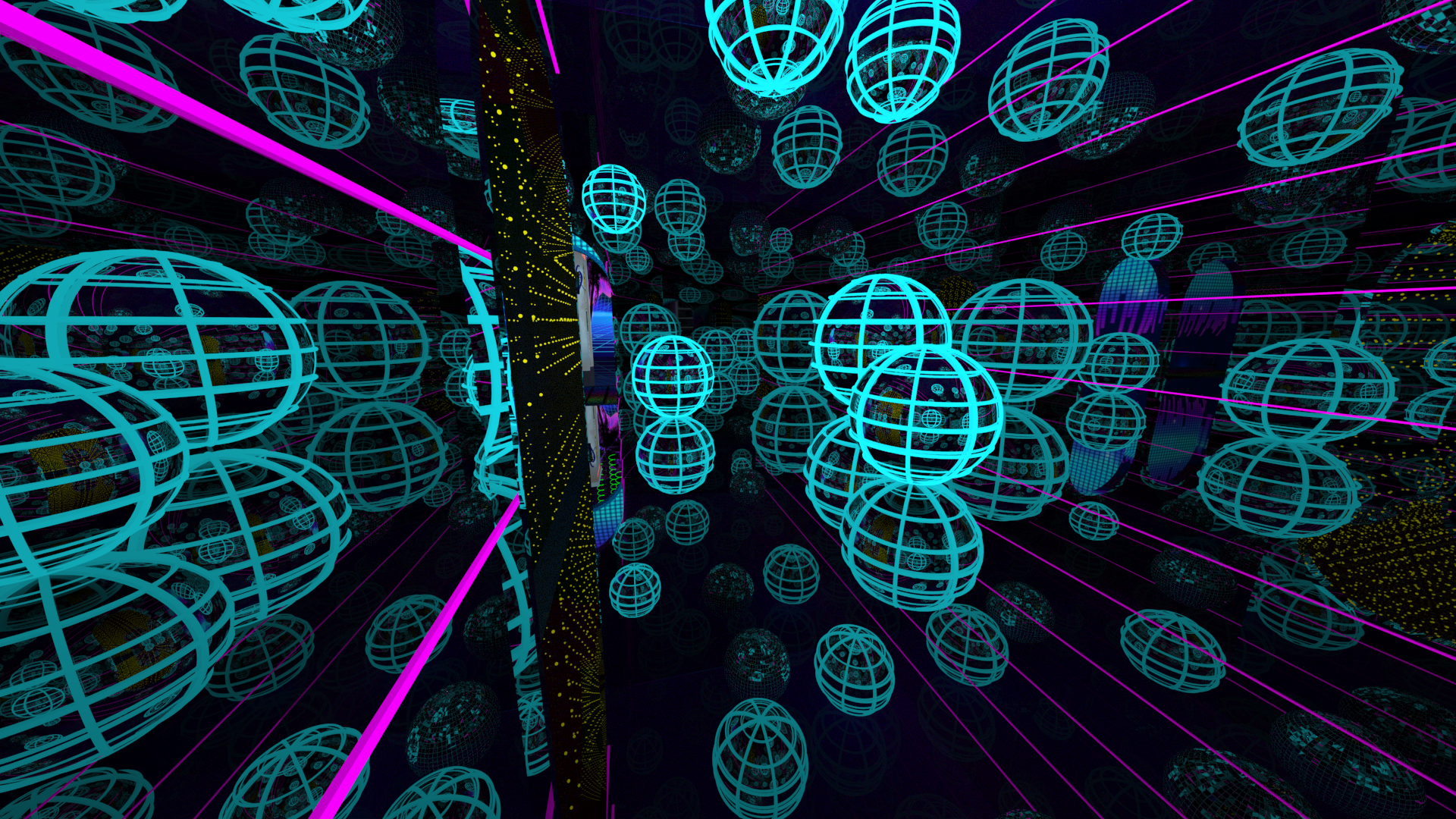Echoes of Light, cyberpunk arcade aesthetic