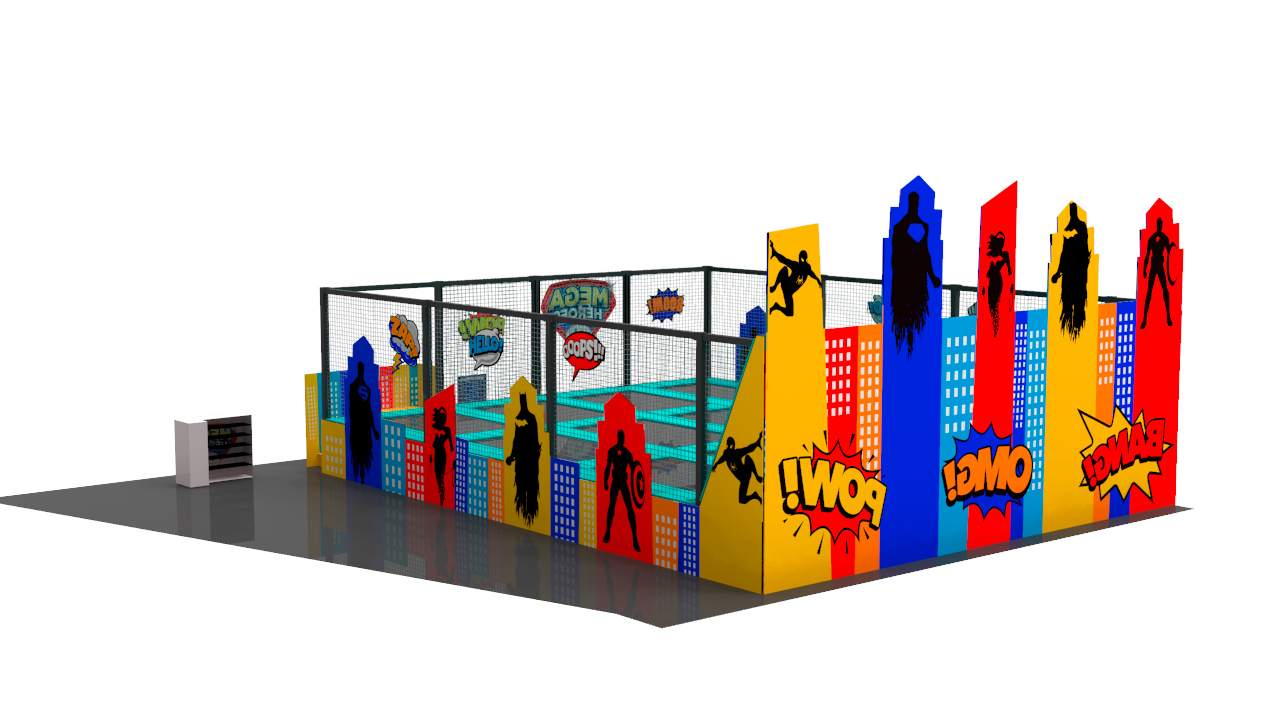 Interactive Adventure Zones, superhero comic zone