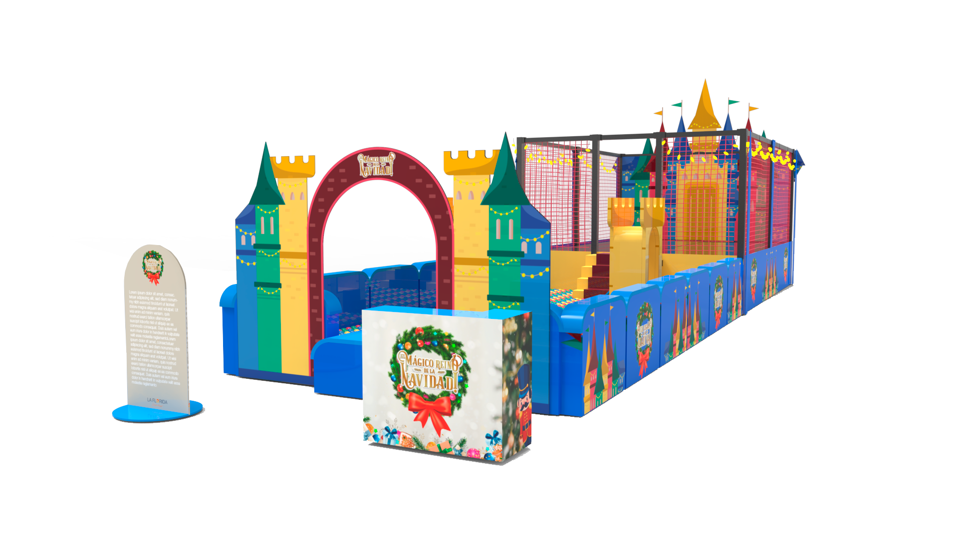 Interactive Adventure Zones, Christmas castle playground