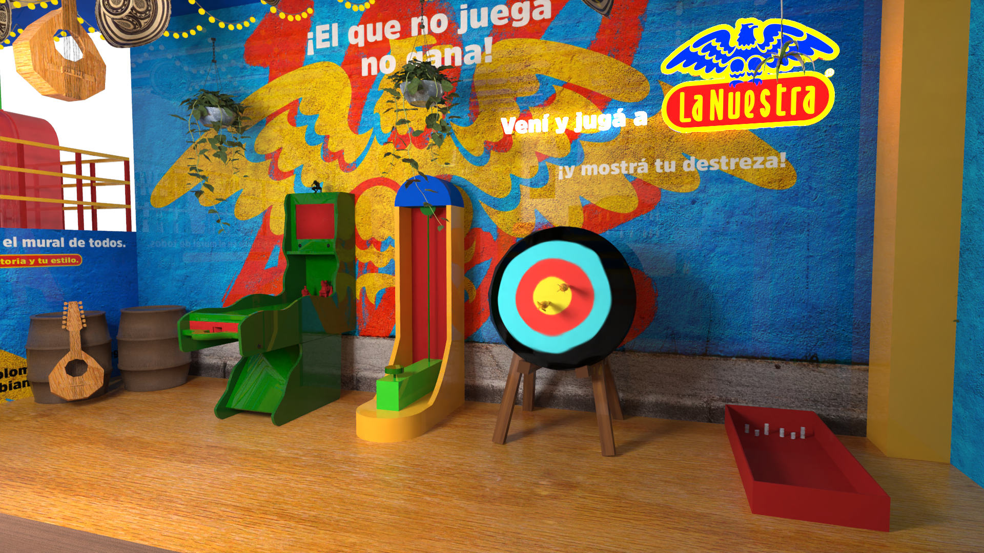 Colombiana, La Nuestra game zone detail