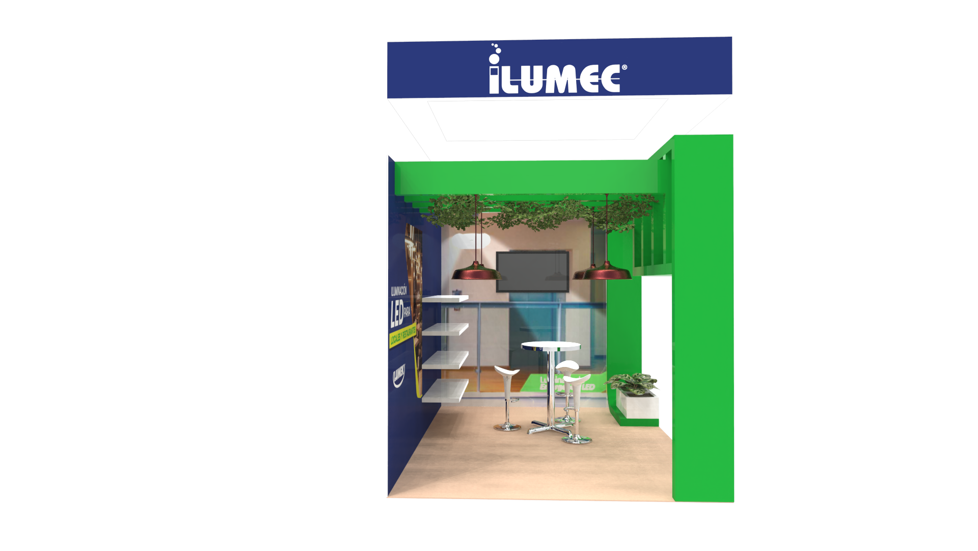 Ilumec, interior with product shelving and consultation area