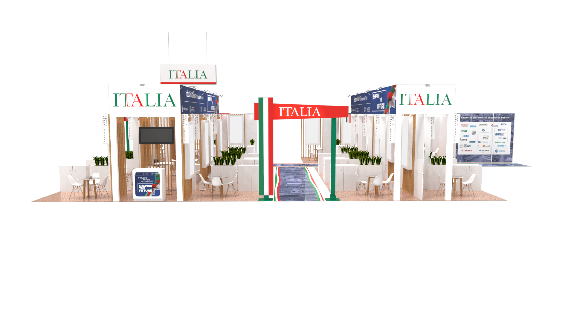 Italian Embassy, front elevation with entrance arch