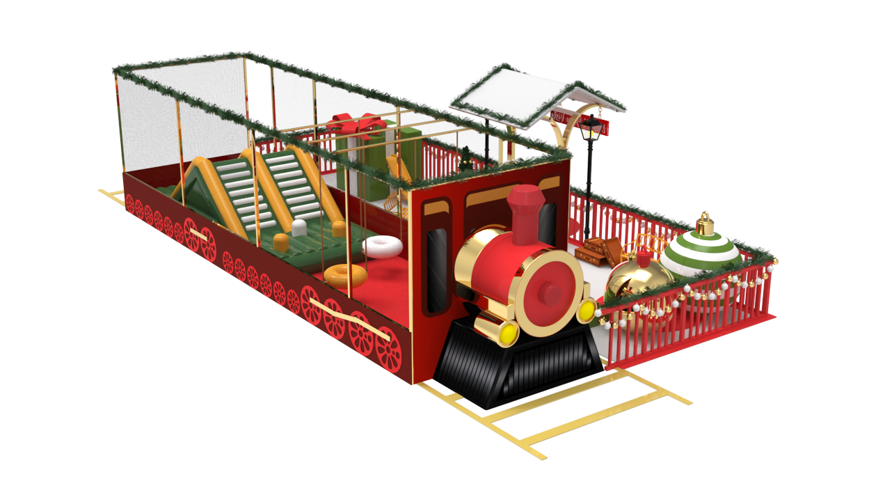 Christmas Express, locomotive front view