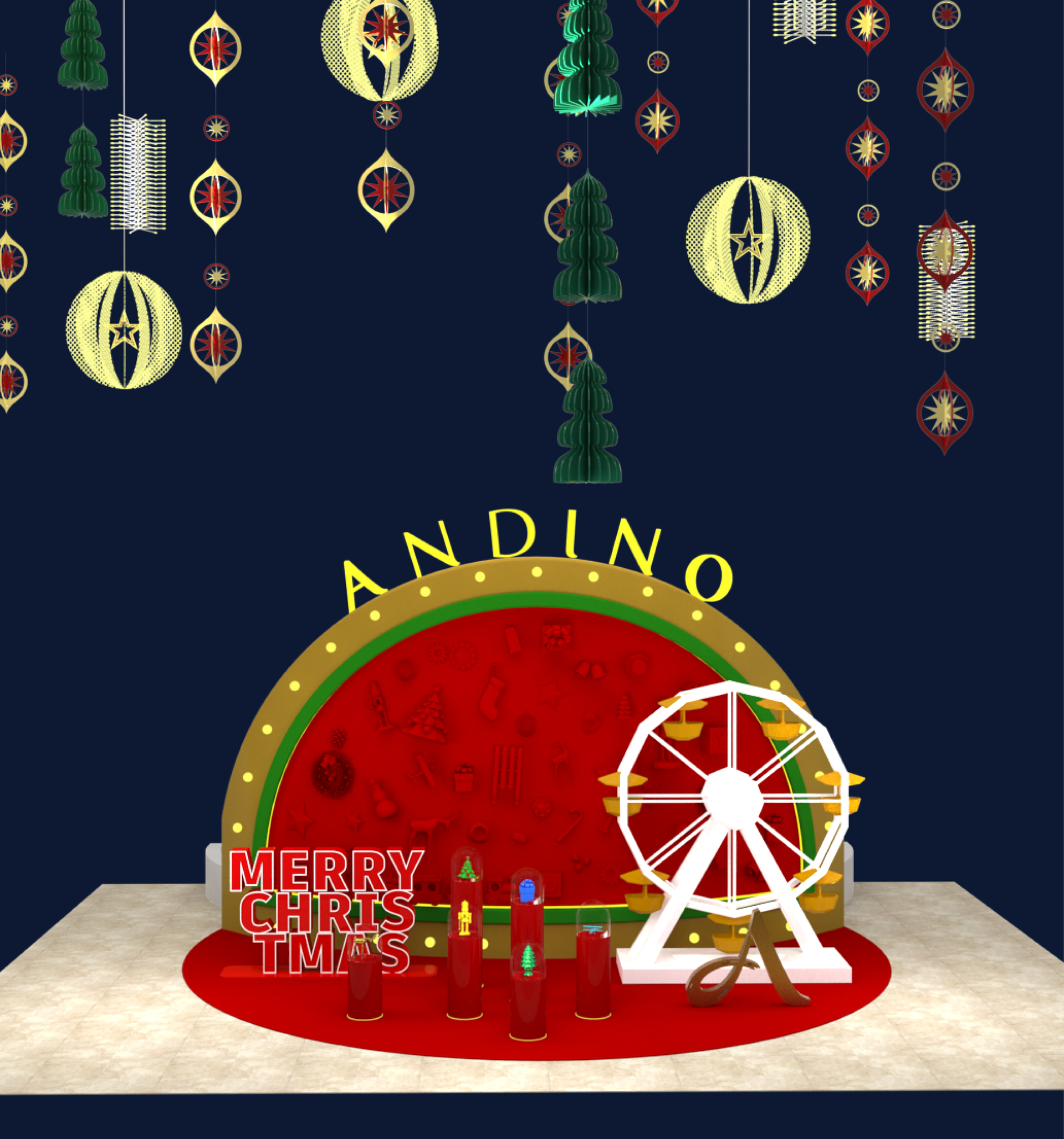 Glowing Season, Andino entrance with ferris wheel