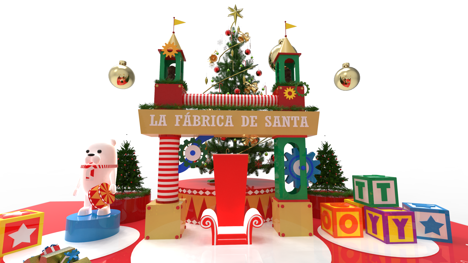 Santa's Factory, entrance with polar bear