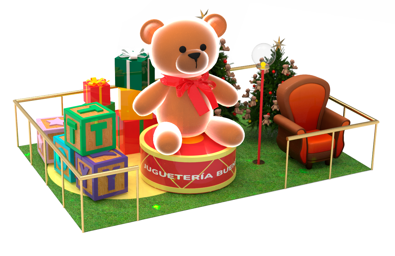 Toyland, giant teddy bear photo spot