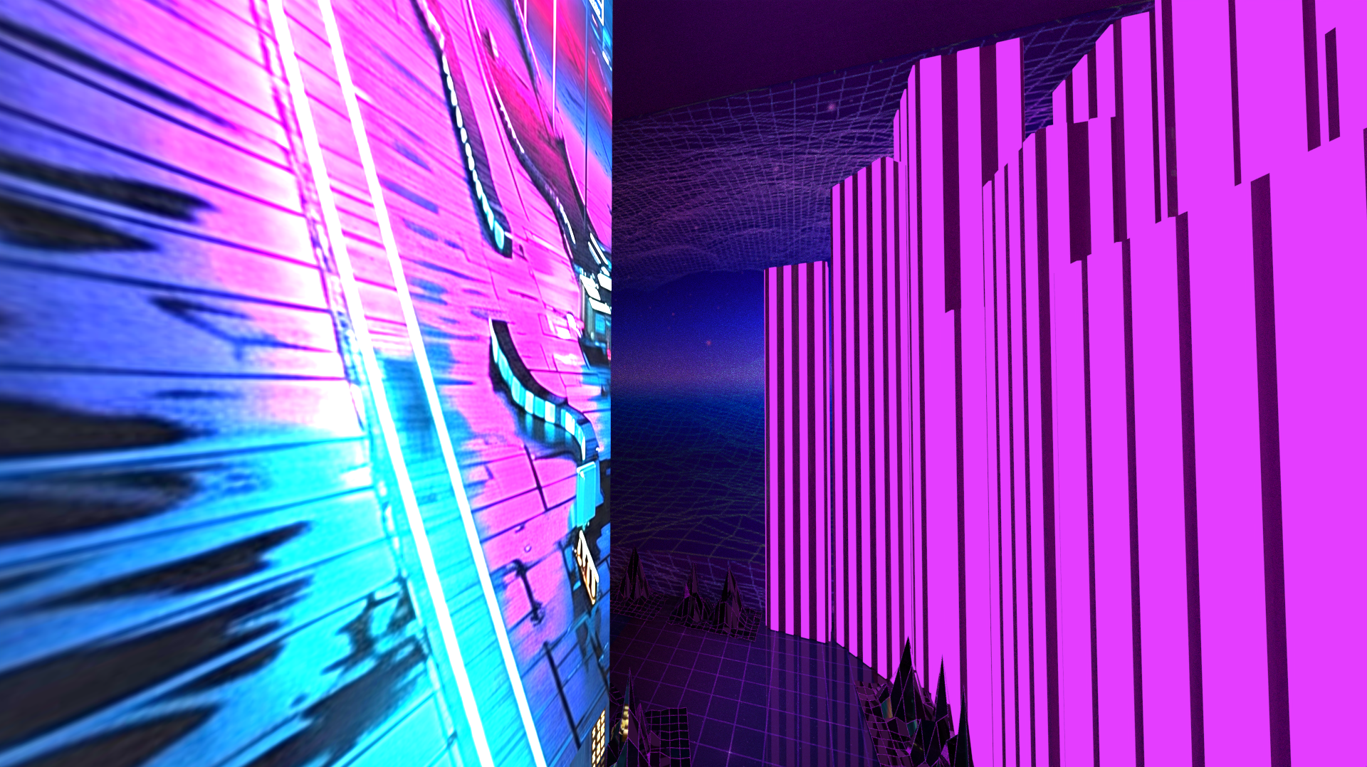 Retro Dreams |Neon corridor with LED walls